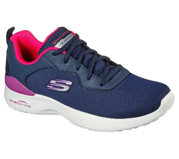 Skechers Skech-Air Dynamight - Radiant Choice Navy - Pink - Size 10.0