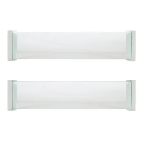 Kate and Laurel Rodi Wall Shelf Set - 2 Piece - Black
