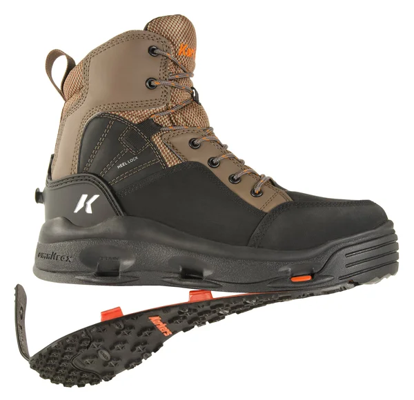 Korkers Buckskin Wading Boots - Kling-On/Studded Kling-On boot_size:15