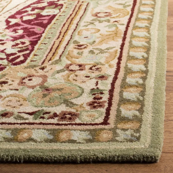 Safavieh Savonnerie SAV114Q 2&6x22 x 8&0x22 Runner Red, Ivory Area Rug