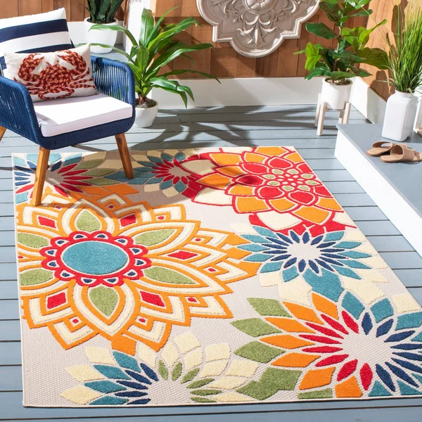 Safavieh Cabana CBN328A Rug 5&3x22x7&7x22 Rug