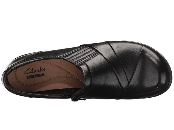 Women's Clarks Channing essa - Size: 6, Black Leather
