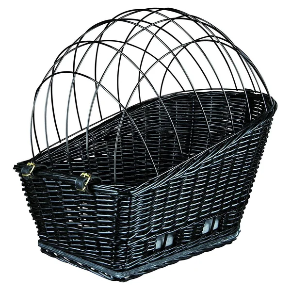 Trixie Bicycle Basket for Carrier - with Lattice, 35x49 55cm, Black