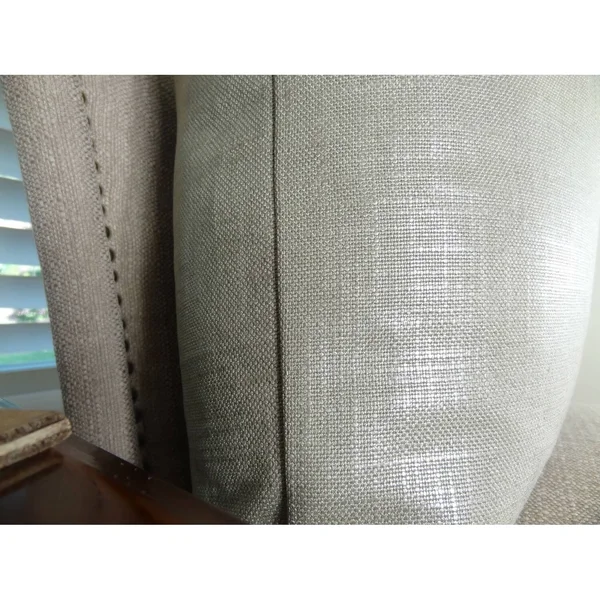 Plutus Glazed Linen Steel Handmade Throw Pillow Double Sided 20x22 x 30x22