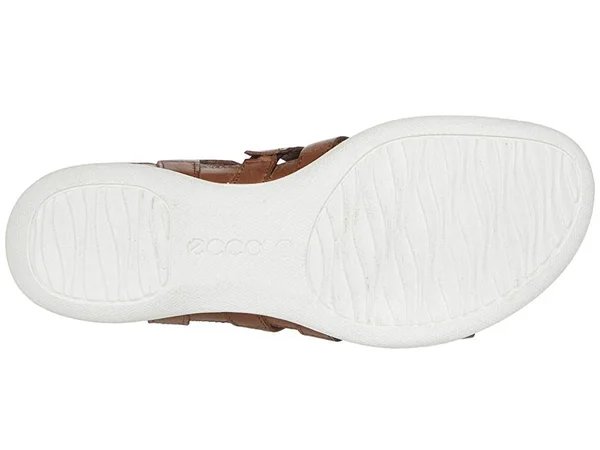 Ecco Flash Strappy Sandal (Mahogany Cow Nubuck) Women's Sandals