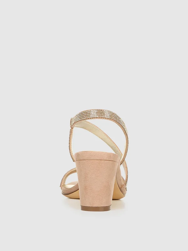 Naturalizer Vanessa Strappy Sandals - Barely Nude