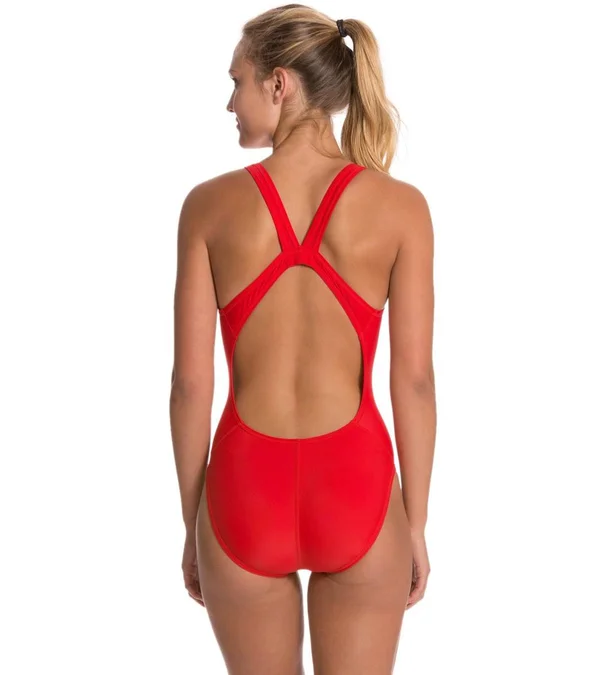 Nike Women's Core Solid Fast Back Swimsuit, Size: 24