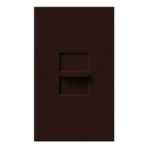 Lutron NTLV-1000-BR Nova T Magnetic Low-Voltage Dimmer, Single-Pole, Brown