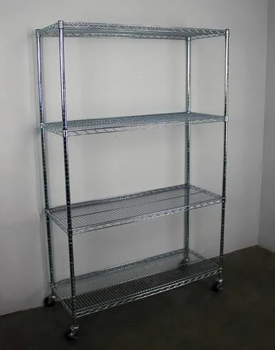 SafeRacks 72x22H x 48x22W x 18x22D 4-Tier NSF Wire Shelving