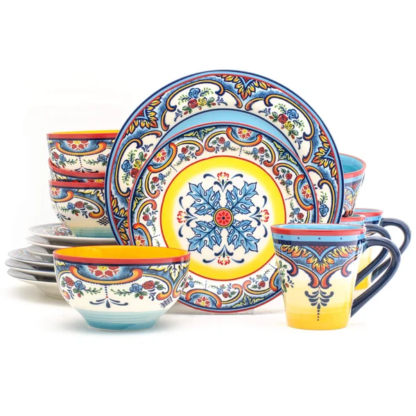 Zanzibar 16 Piece Stoneware Dinnerware Set by Euro Ceramica
