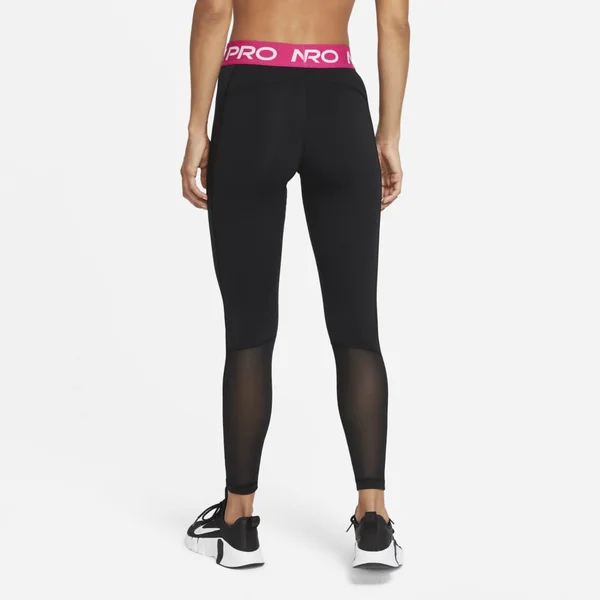 Nike Womens Pro 365 Tights - Black/Fireberry/White Size Xs