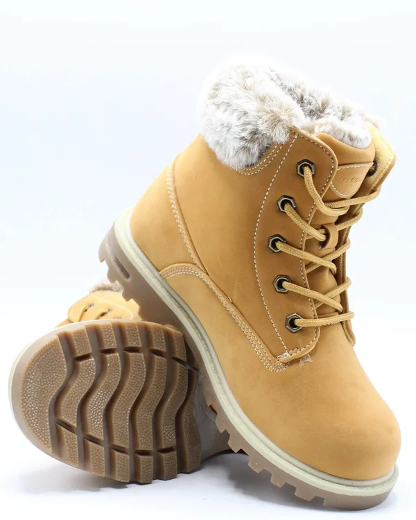 Lugz Empire Hi Fur Tan