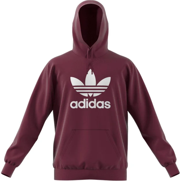 Adidas Men's Adicolor Trefoil Hoodie - Victory Crimson - XL