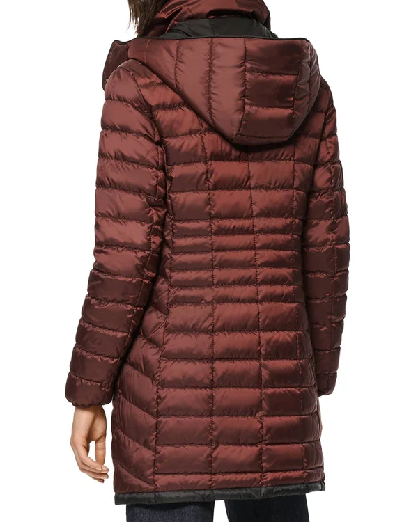 Marc New York Women's Marble Puffer Coat - Navy - Size XL