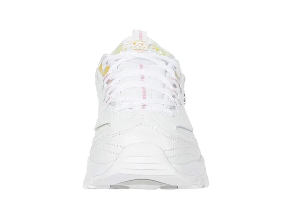 Skechers Women's D&Lites - Pearly Glow Athletic Shoes White 9.5