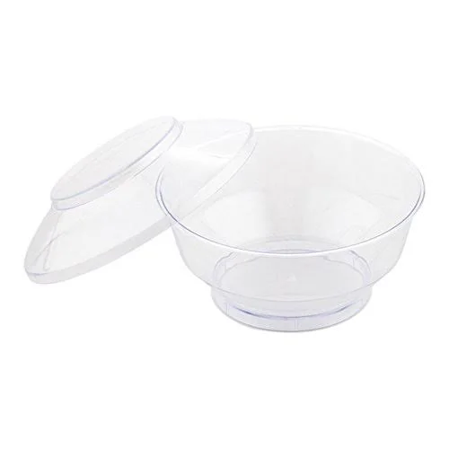 Deli Cup with Lid - Deli Container and Lid, Retail Cup - Clear - 4 Ounce - Plastic - Disposable - 100ct Box - Restaurantware