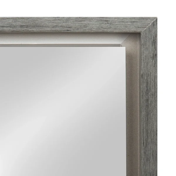 Kate and Laurel Evans Framed Wall Panel Mirror - 16x48, Silver