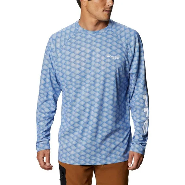 Columbia Men's Terminal Deflector Shirt Blue Size - 2X-Large