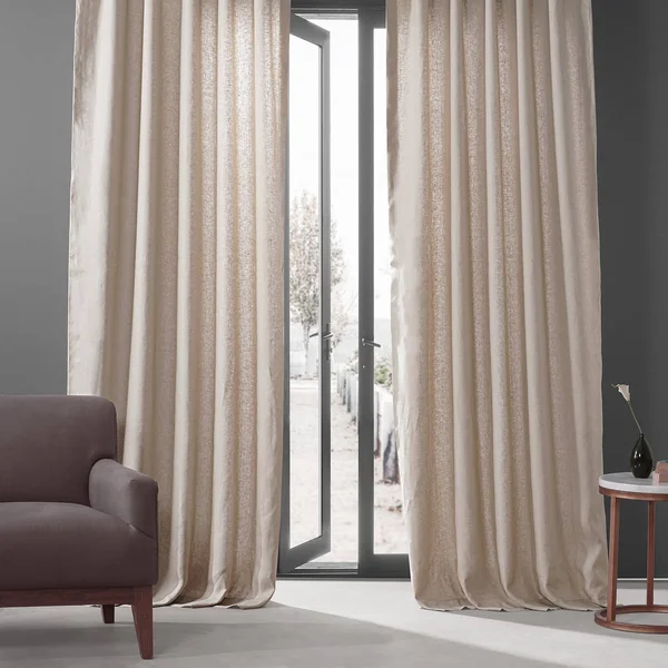 Walnut Beige French Linen Curtain - Half Price Drapes