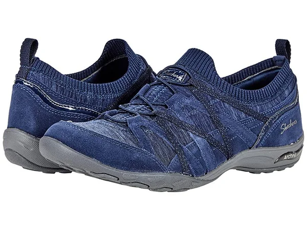 Skechers Arch Fit Comfy - Bold Statement Women's Shoes Navy : 5 B - Medium