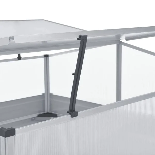 vidaXL Greenhouse Anthracite 39.4x22x39.4x22x30.3x22 Galvanized Steel