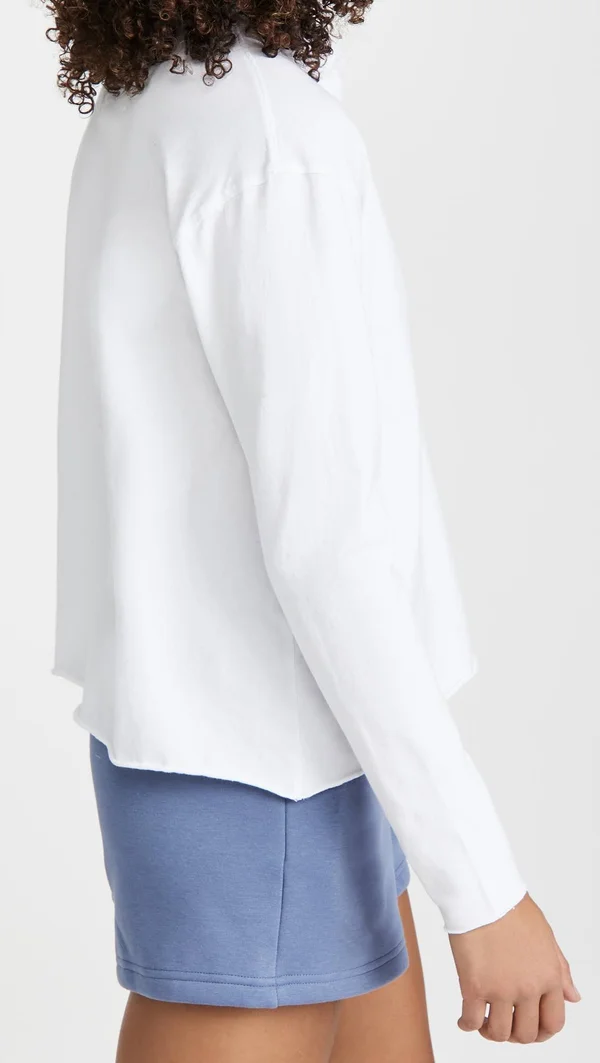 Frank & Eileen - Popover Henley in White Xs