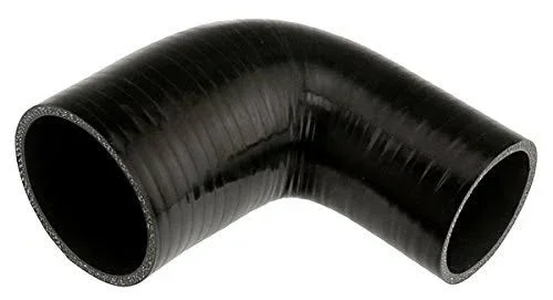 Black Silicone Hose, 3 1/4x22 x 2 1/2x22 90 Deg. Reducing Elbow