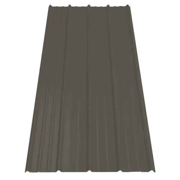 Gibraltar Building Products 987628 10 ft. SM-Rib Galvalume Steel 29-Gauge Roof/Siding Panel in Gray