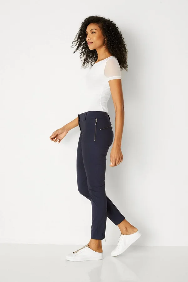 Susan Skinny Ankle Pant - Khaki, XL, Best Women's Travel Clothing
