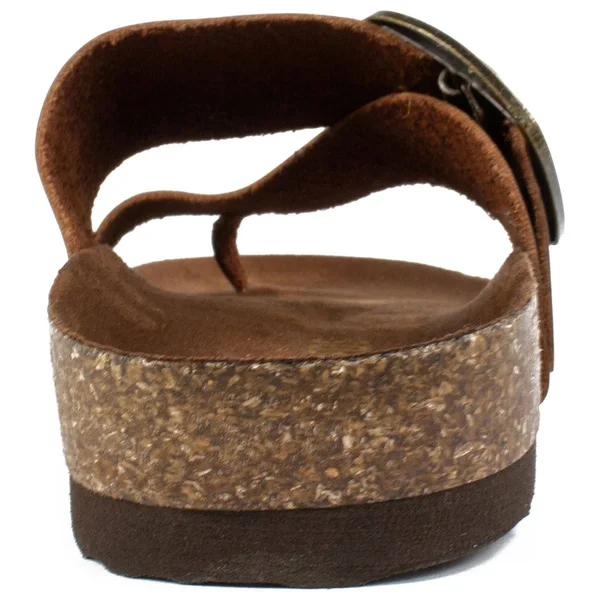 White Mountain Women's Harley Thong Sandal - Whiskey Leather