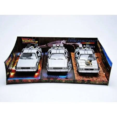 Welly - 1/24 - De Lorean Coffret - Back to The Future I - II, III