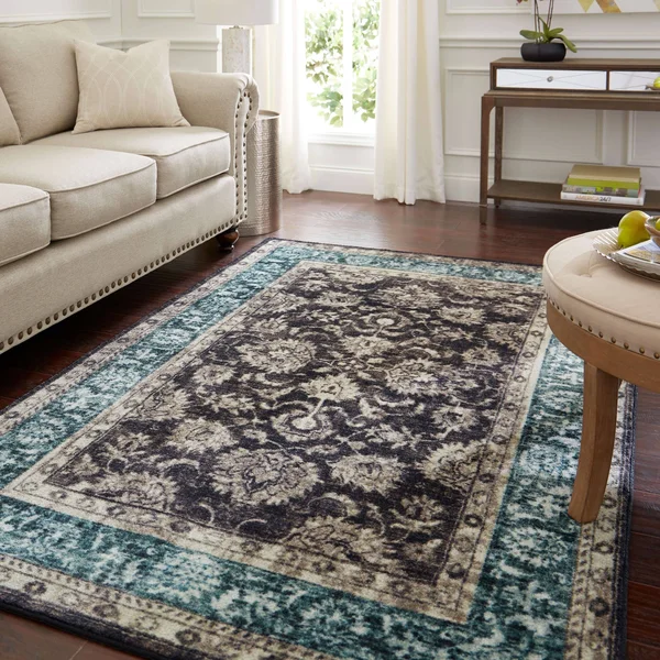 Mohawk Prismatic Worcester Teal 8& x 10& Area Rug