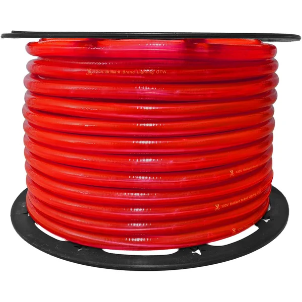 Red Incandescent Rope Light - 120 Volt - 3/8 inch - 150 Feet