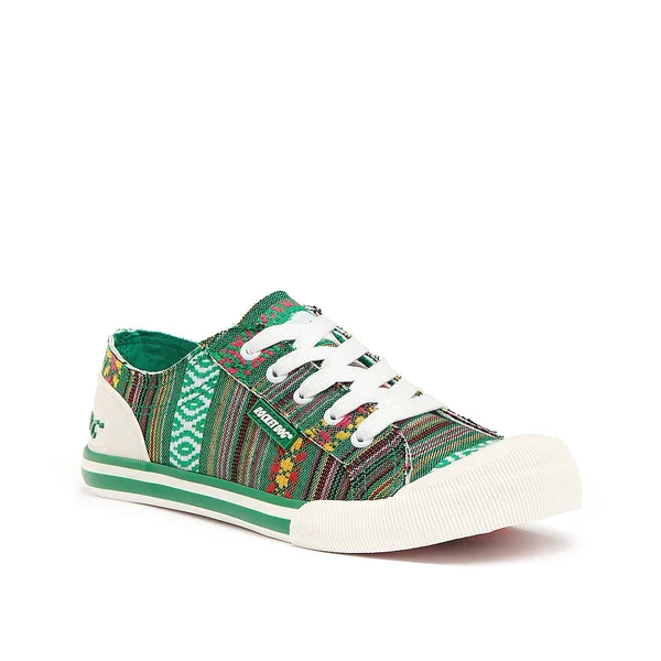 Rocket Dog Jazzin Green Stripe Sneaker 9.5