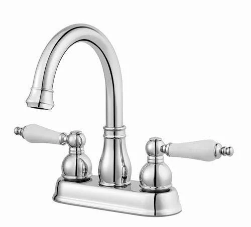 Pfister Henlow Two-Handle 4x22 Centerset Bathroom Faucet Chrome at triplenetpricing
