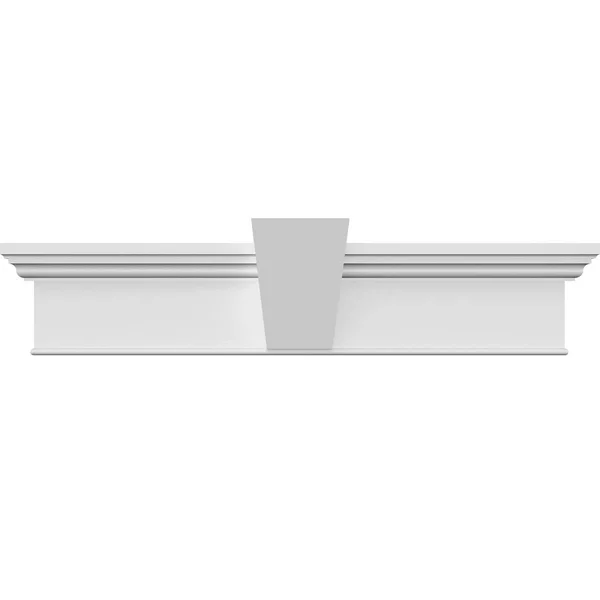 Ekena Millwork CRH07X174BTKF 174x22 Bottom Width x 178x22 Top Width x 7 1/4x22H x 1x22P - Craftsman Crosshead with Bottom Trim w