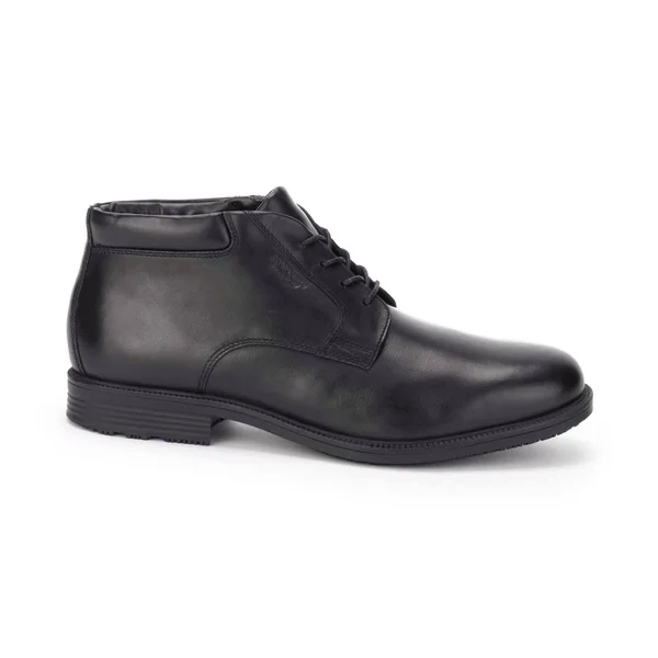 Rockport Men's Essential Details Waterproof Chukka Boot Black, 8, W