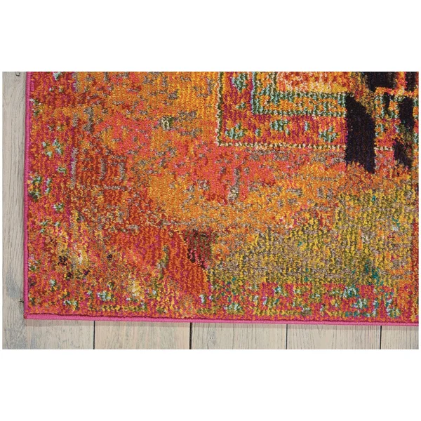 Nourison Celestial CES06 3&11x22 x 5&11x22 Stained Glass Area Rug