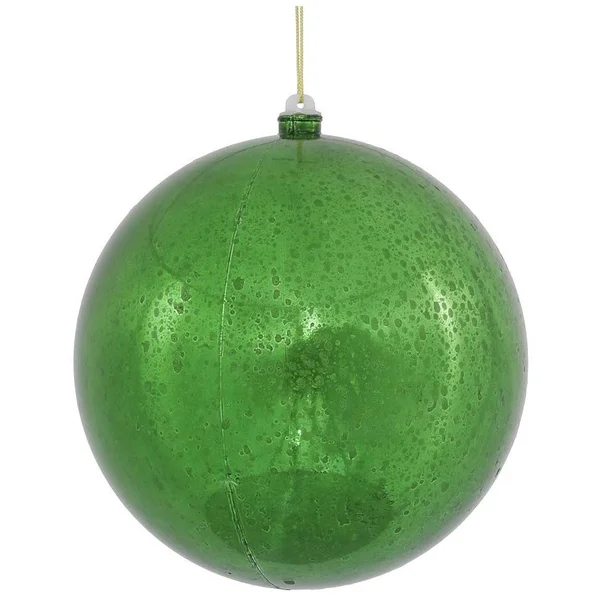 Vickerman 12x22 Green Shiny Mercury Ball Ornament.