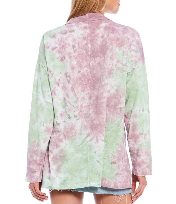 Free People Be Free Tie Dye Long Sleeve Tee - Xs