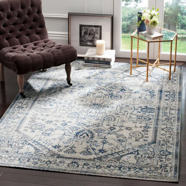Safavieh Artisan ATN318C 5&1x22 x 7&6x22 Silver - Blue Area Rug