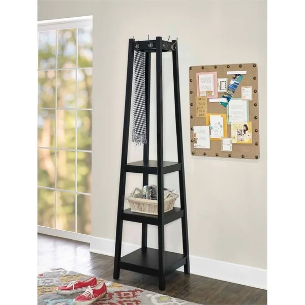 Powell Helena Coat Rack Black