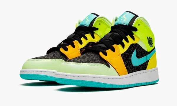 Air Jordan 1 Mid SE Aurora Green (GS)