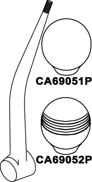 Seastar CA69060P Replacement Stainless Steel Lever
