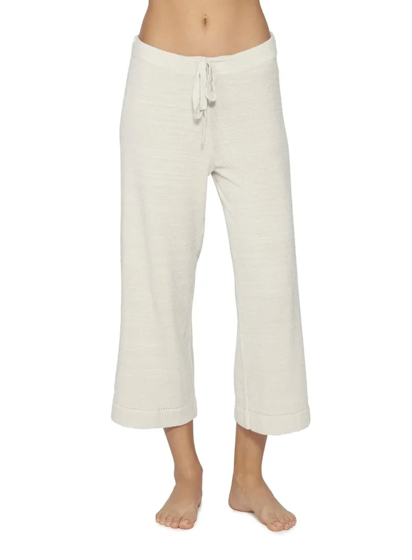 Barefoot Dreams Women's CozyChic Ultra Lite Culotte Capri Pants - Fog Gray, Medium