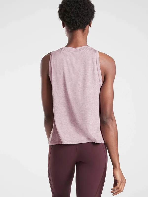 Athleta Women's Uptempo Tank Velvety Pink/ Flora Mauve Plus Size 2x