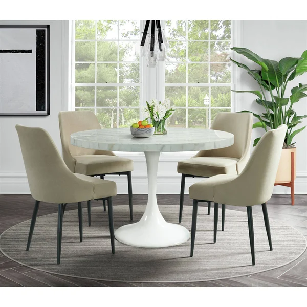 Picket House Furnishings Mardelle Dining Side Chair Set in Cream