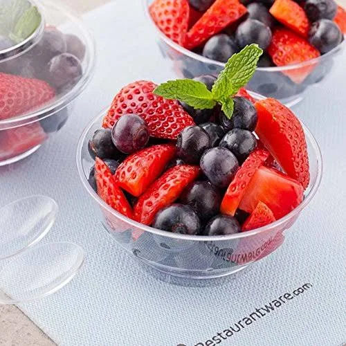 Deli Cup with Lid - Deli Container and Lid, Retail Cup - Clear - 4 Ounce - Plastic - Disposable - 100ct Box - Restaurantware