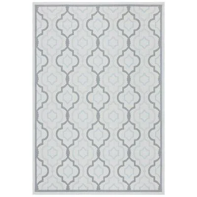 Charlton Home Driffield Light Gray/Anthracite Indoor/Outdoor Area Rug