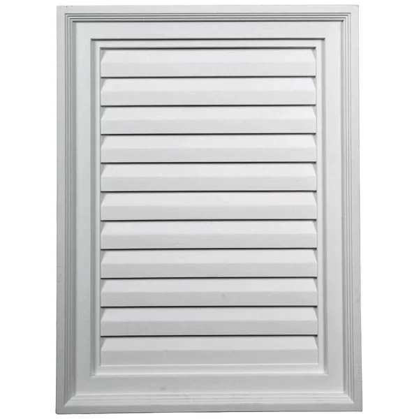 18x22W x 13x22H Vertical Urethane Gable Vent Louver, Non-Functional